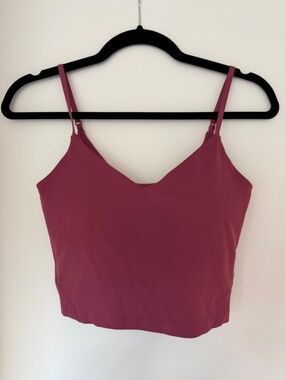 Lululemon Align Cropped Cami Tank Top (Size 6, Washed Mauve)